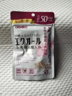 ORIHIRO 発酵大豆イソフラボン エクオール＆発酵高麗人参 50日分 — image 1