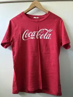 GU Coca-Cola コカコーラ ロゴTシャツ M レッド 半袖 企業ロゴ — image 1
