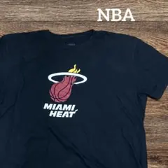 NBA マイアミヒート チームロゴ グラフィック Tシャツ 2XL 黒　ブラック — image 1
