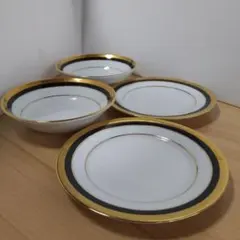 AshfordのViennaBlueサラダボール、デザートプレートの各２枚 — image 1