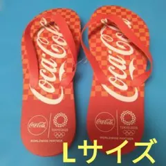 ①非売品　新品未使用　コカ・コーラ ビーチサンダル Lサイズ　男女兼用 — image 1