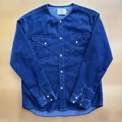 Fancre【ファンシール】ノーカラーシャツバンドカラーシャツ — image 1