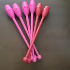 新体操 クラブ 6本セット ピンク レッド 36cm — image 1