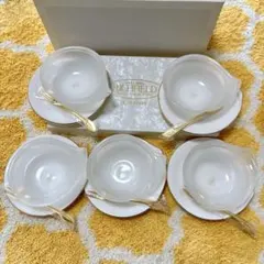 たち吉　RICHFIELD ガラス皿　5客セット　箱付 — image 1