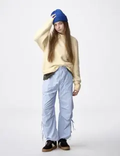 GU テックプルオンパンツ　ライトブルー M — image 1