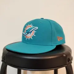 NEWERA　マイアミドルフィンズ　7 3/4　59FIFTY　アクア — image 1
