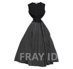 FRAY I.D ドット切替リブワンピース — image 1