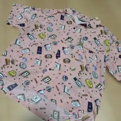 niko and... 総柄 半袖シャツ ピンク Mサイズ — image 1