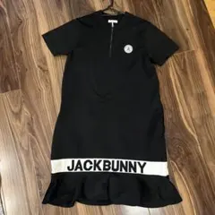 JACKBUNNY ハーフジップ ワンピース ブラック — image 1
