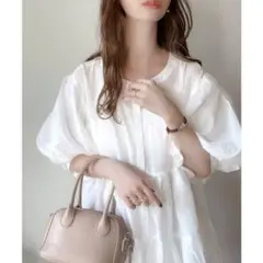 ￼バルーンスリープ半袖シャツ — image 1