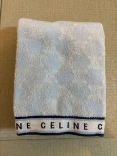 CELINE フェイスタオル マカダム柄 ライトブルー — image 1