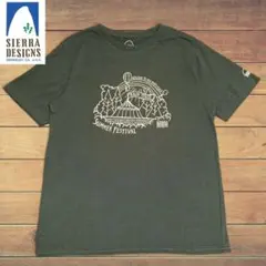 シェラデザイン SIERRA DESIGNSプリントTシャツ 綿 緑 L — image 1