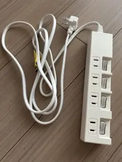 YAZAWA コンセント個別スイッチ付 電源タップ 4個口 — image 1
