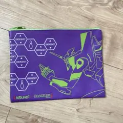 ROUND1 x EVANGELION コラボ フラットポーチ — image 1