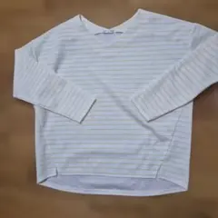 ハニーズ、GLACIER.白地に黄色の、変形Tシャツ ワッフル生地最終 — image 1