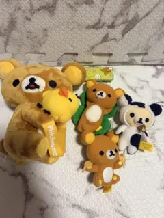 リラックマ ぬいぐるみ マスコット 4点セット — image 1