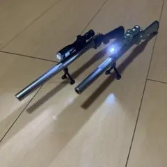 ライフル型 ライト付ボールペン 2本セット — image 1