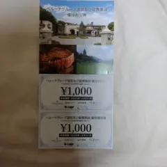ベルーナグループ 優待割引券 2000円分 — image 1