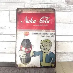 ブリキ看板☆ヌカコーラ NUKACOLA フォールアウト FALLOUT 481 — image 1