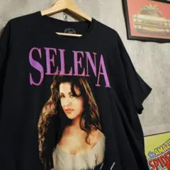 USA セレナ Selena Amor フォトTシャツ 黒 XL ウォッシュ加工 — image 1