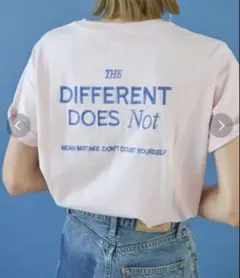 アングリッド　Ungrid ロゴプリント 半袖Tシャツ ピンク　フリーサイズ — image 1