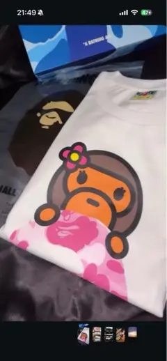 A BATHING APE ベイビーマイロ Tシャツ — image 1