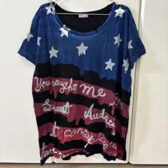 RNA 星柄 英字プリント 半袖Tシャツ — image 1