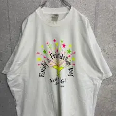 フルーツオブザルーム　90s イベントプリント　ホワイト　ビックサイズTシャツ — image 1