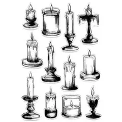 ［大人気商品✮売れてます！］クリアスタンプ2002：candle — image 1