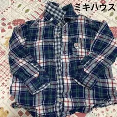 ミキハウス☆リバーシブルチェックシャツ — image 1