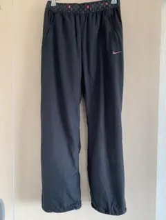 【美品】NIKE ナイキ ナイロンパンツ レディースM ブラック ドローコード付 — image 1
