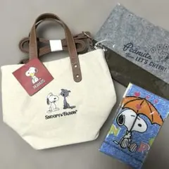 スヌーピー　ファーロン トートバッグ　ショルダーバッグ　新品未使用／おまけ付き — image 1