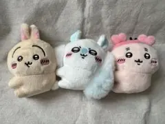 うさぎ　モモンガ　カニちゃん　クリップぬいぐるみ 3種セット — image 1