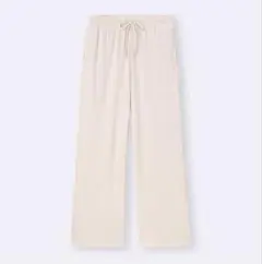 GU リブプルオンパンツ（丈標準68.0〜72.0センチ）ナチュラル — image 1