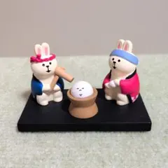 デコレ　コンコンブル　餅つきうさぎセット — image 1
