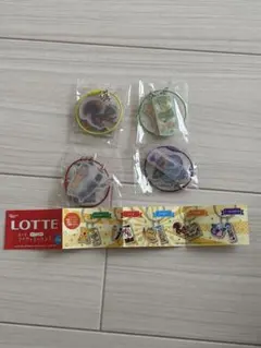 LOTTE ロッテ ワイヤーキーリング 4種セット — image 1