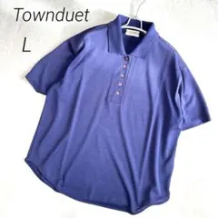 Townduet ポロシャツ L ブルー 半袖 シンプル — image 1