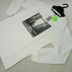 niko and... フォトプリント 長袖Tシャツ ホワイト — image 1