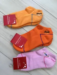 repipi armario ソックス フリーサイズ　オレンジ　ピンク — image 1
