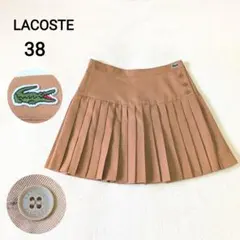 LACOSTE　ウエストボタンテニススカート　プリーツスカート　ワニ刺繍　38 — image 1