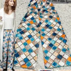 美品【SeaRoomlynn】モザイクタイルパンツ シールームリン カラフル — image 1