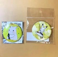 芥子 ツリビレ くじメイト 缶バッジ2点 鬼灯の冷徹 からしちゃん — image 1