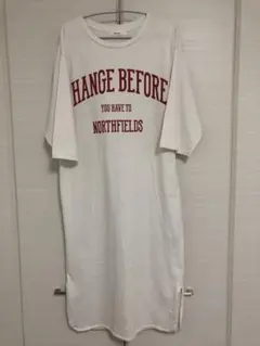 niko and... ロゴプリント 半袖Tシャツワンピース — image 1