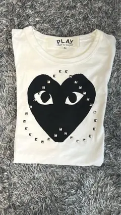 PLAY COMME des GARCONS スタッズTシャツ ホワイト S — image 1
