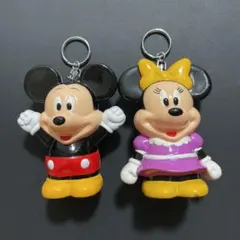 ディズニー ミッキー ミニー キーホルダー 2個セット　貯金箱式のキーホルダー — image 1