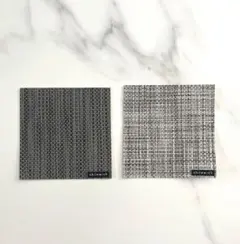 chilewich コースター 2枚セット　グレー　四角 — image 1