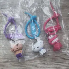 クレヨンしんちゃん　カラフル　マルチ　チャーム　3個　セット — image 1