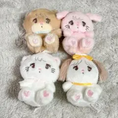 mikko characters ぬいぐるみ マスコット キーホルダー 4点 — image 1