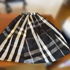 ストライプ ロングスカート ポリエステル100% — image 1