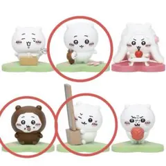 ちいかわだらけフィギュア　3種　ちいかぶ　チョコの沼　拾魔 — image 1